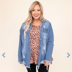 NWT CHIC SOUL - Hoping to Love You Jacket Medium Wash (This Season)
